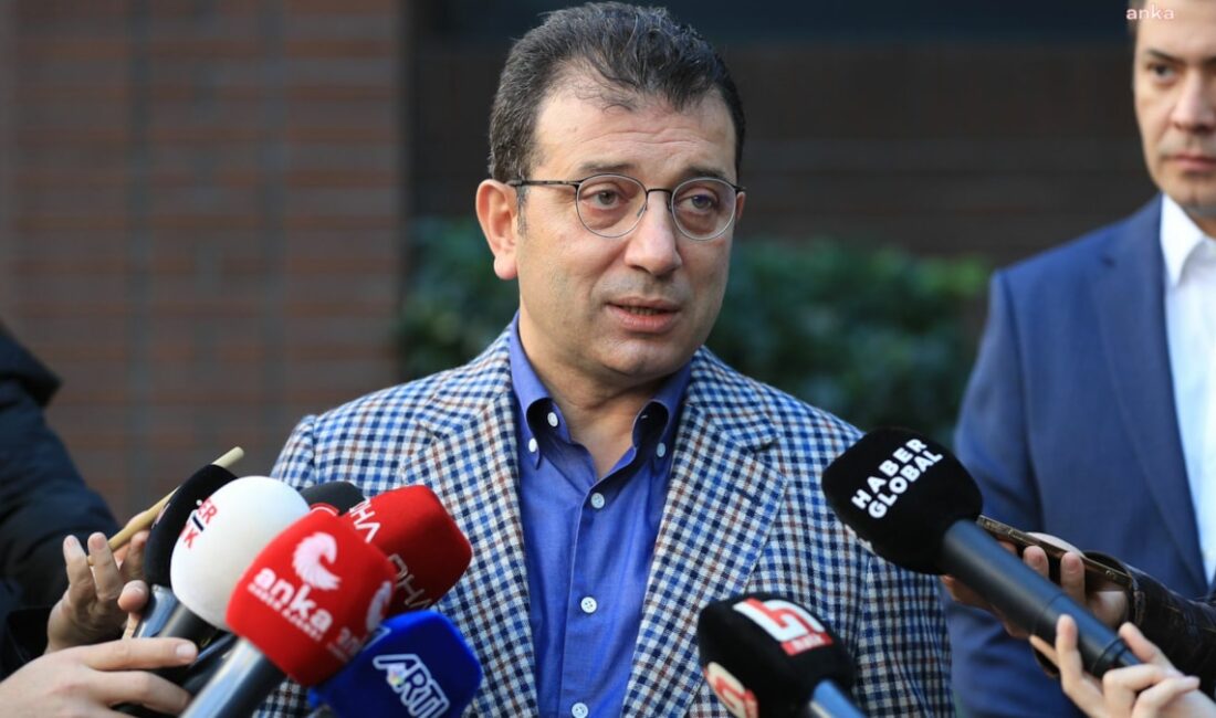 İBB Başkanı Ekrem İmamoğlu,