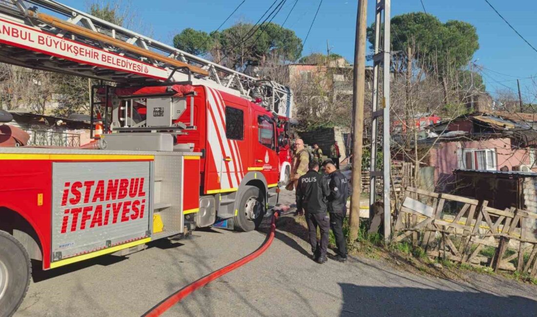 SULTANGAZİ'DE PATLAYAN TÜP GECEKONDUYU